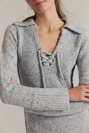 Milena Mini Dress Heather Gray