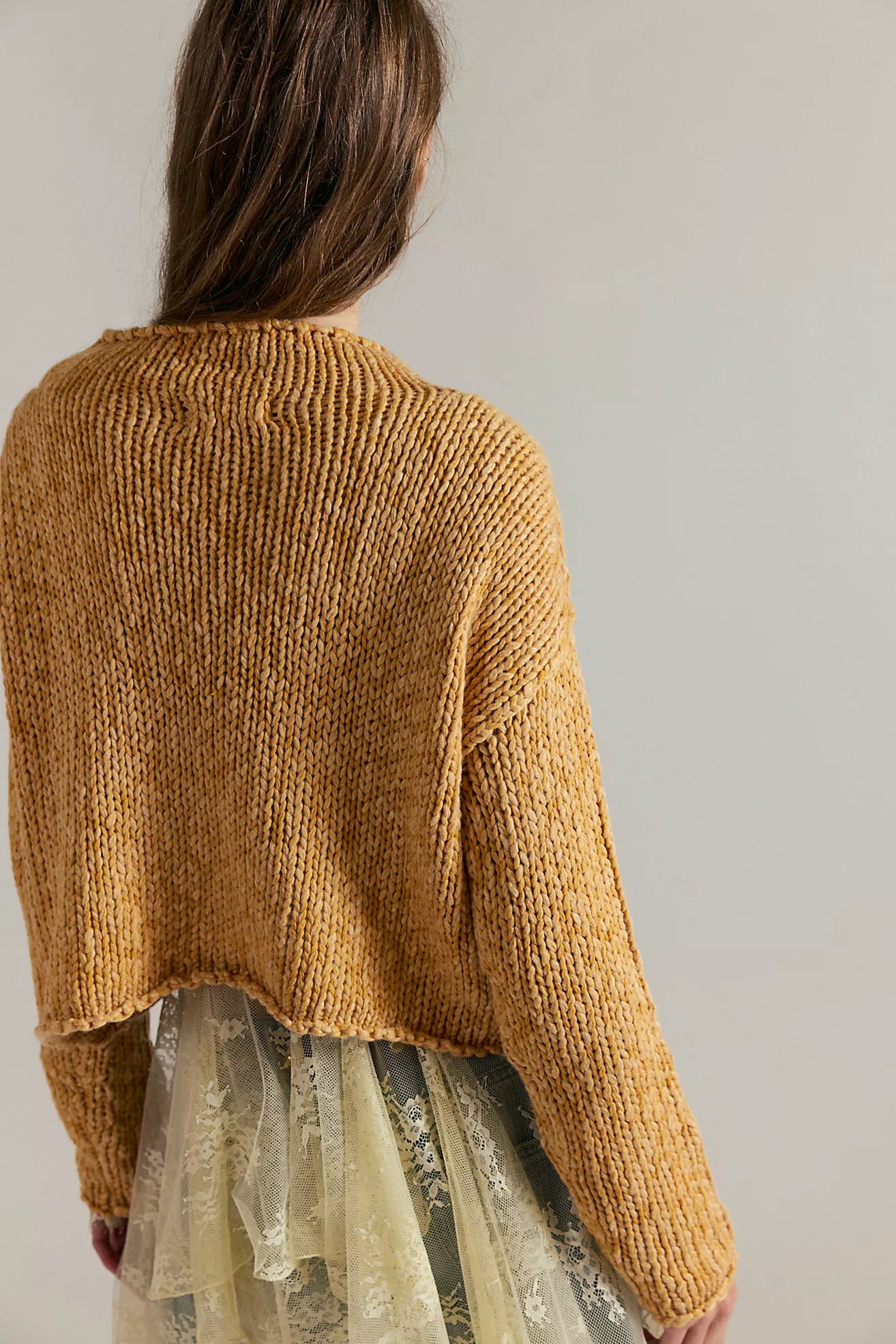 Opal Rollneck Knit Sweater in Sweet Potato by Free People