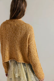 Opal Rollneck Knit Sweater in Sweet Potato by Free People