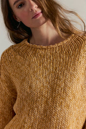 Opal Rollneck Knit Sweater in Sweet Potato by Free People