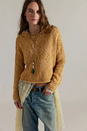 Opal Rollneck Knit Sweater in Sweet Potato by Free People