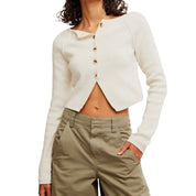 Sydney Shrunken Cardi Optic White