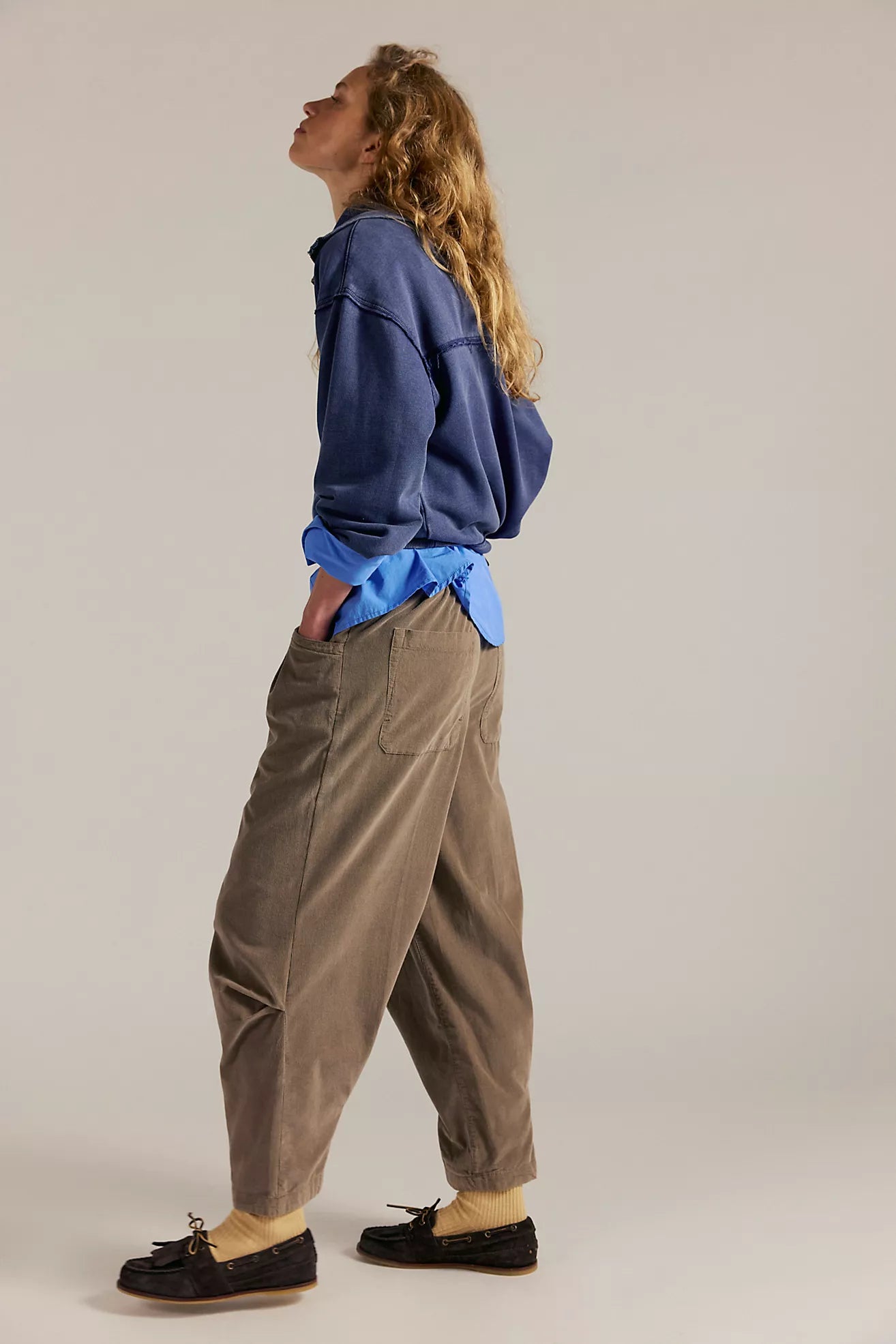 We The Free Nice Choice Cord Jeans in Fossil Dune