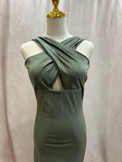 Finley Gown #928  Rust Olive