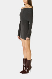 Fairleigh Sweater Dress in Charcoal by NIA