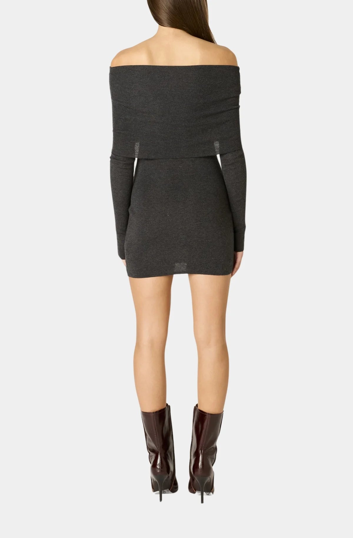 Fairleigh Sweater Dress in Charcoal by NIA