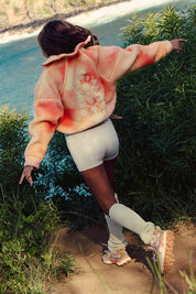 Mountain High Printed Half-Zip Fleece in Watercolor | Free People Movement