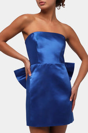 Melody Bow Back Dress In Royal Blue | Lulus