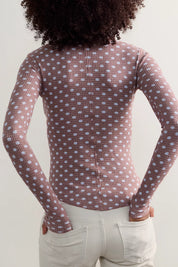 Going Places Printed Cardi Chocolate Dots | Free People