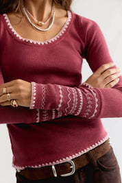 We The Free Aspen Thermal | Free People | Cabernet Combo