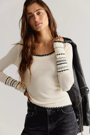 We The Free Aspen Thermal | Free People | Sand Combo