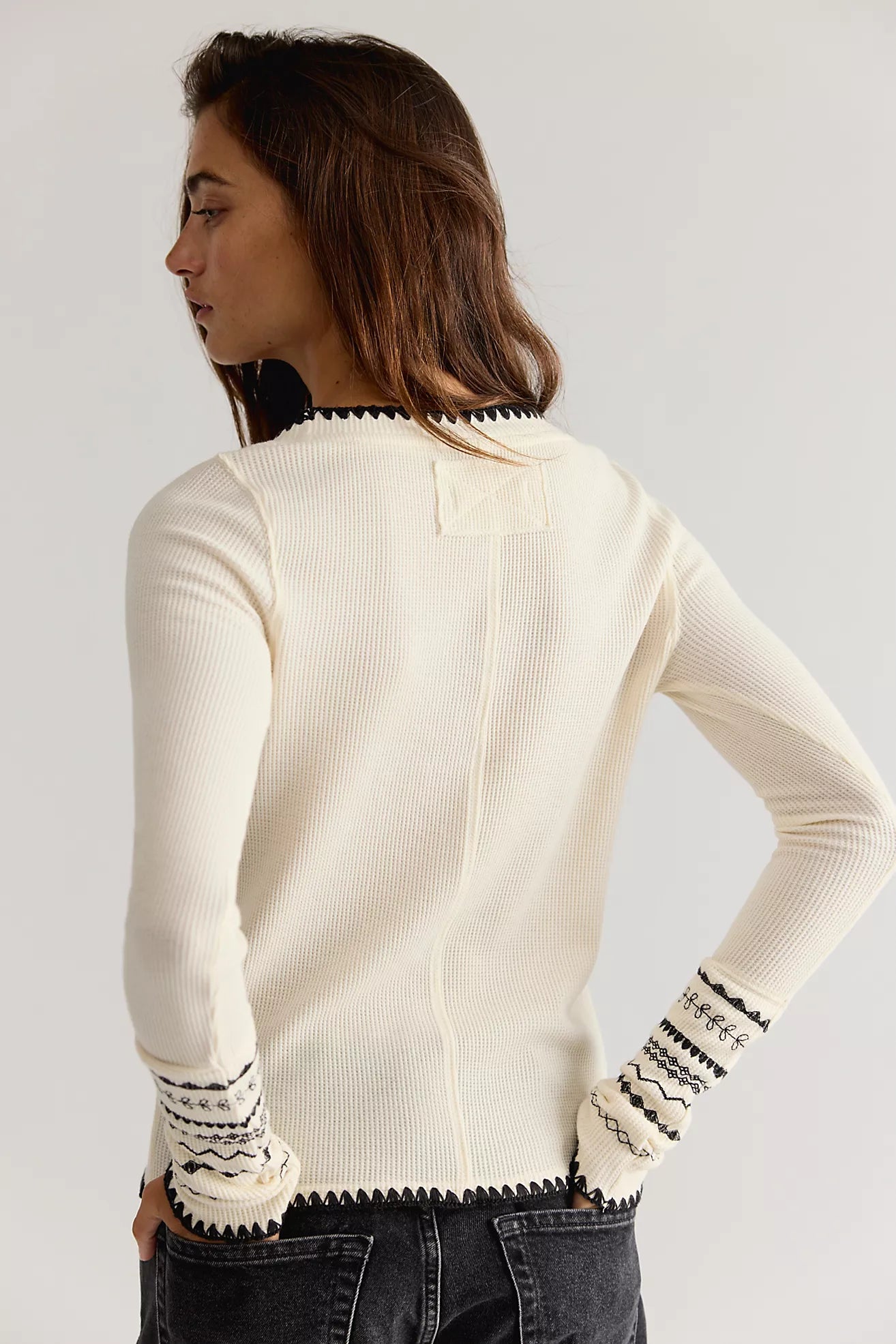 We The Free Aspen Thermal | Free People | Sand Combo