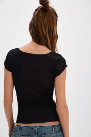 Double Take Mesh Tee Black FP