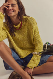 Opal Rollneck Sweater Mango Mint Fp