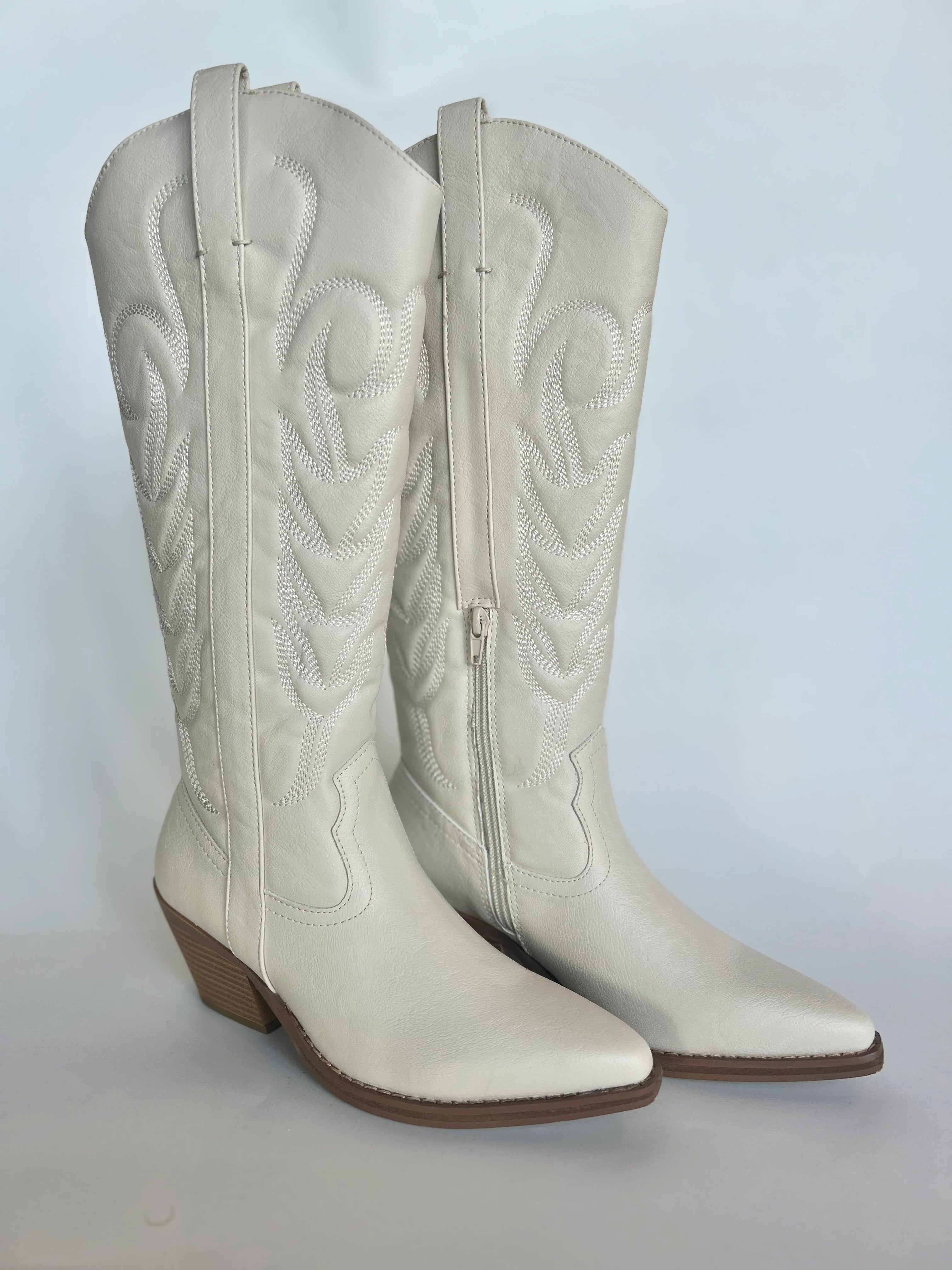 Dixie Cowgirl Boots - White