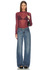 Minding My Business Top in Crushed Berry