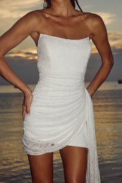 LACEY MINI DRESS - WHITE