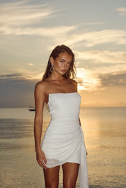 LACEY MINI DRESS - WHITE