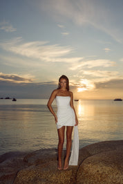 LACEY MINI DRESS - WHITE