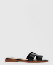 HADYN Black Leather Sandal