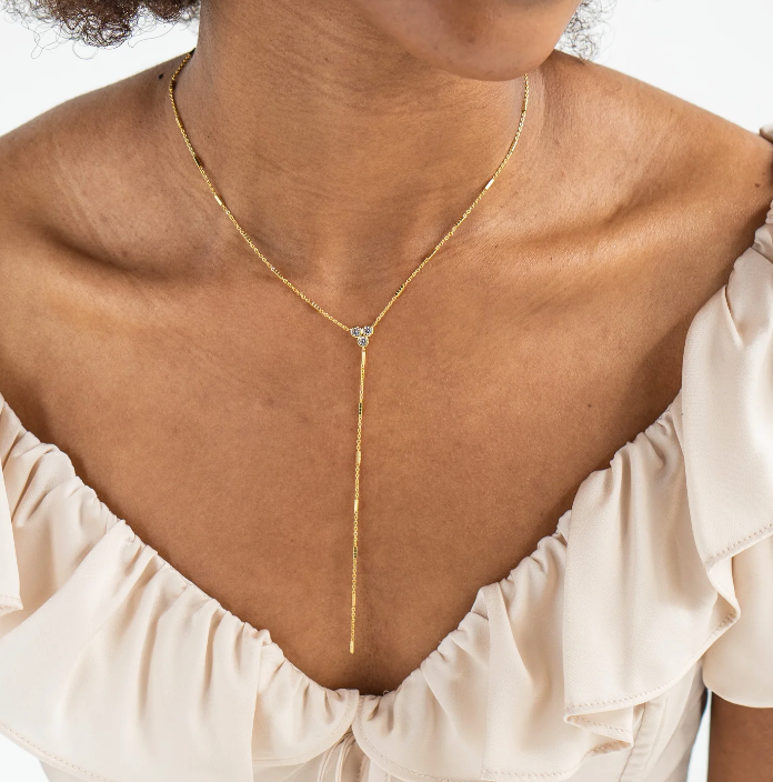 Shiny Lariat Necklace