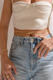 Herringbone Belly Chain