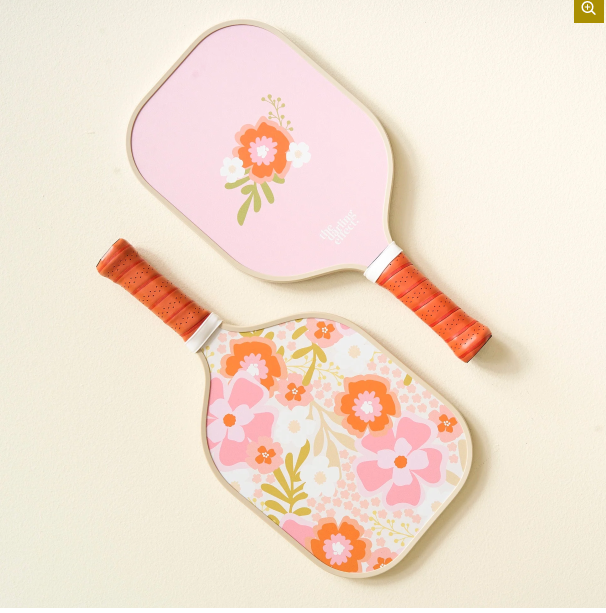 Pickleball Paddle Beyond Blooms Pink Orange