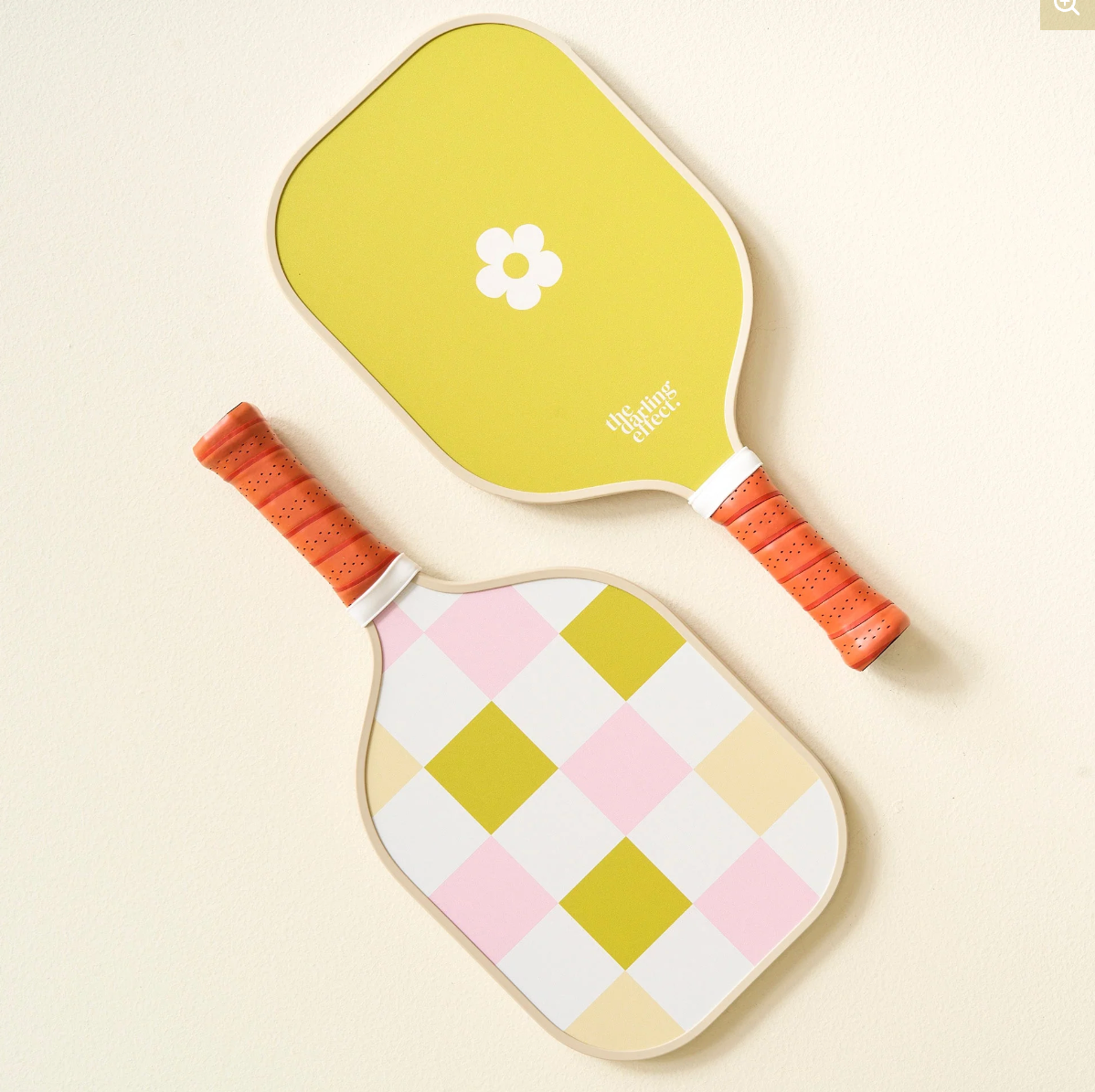 Pickleball Paddle Check Green