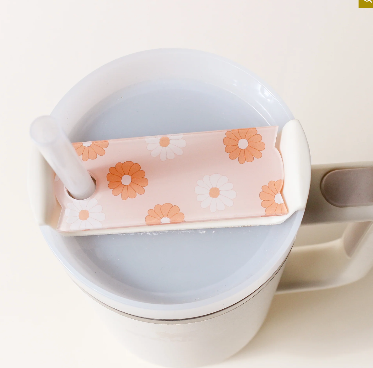 Darling Daisy Tumbler Lid Tag