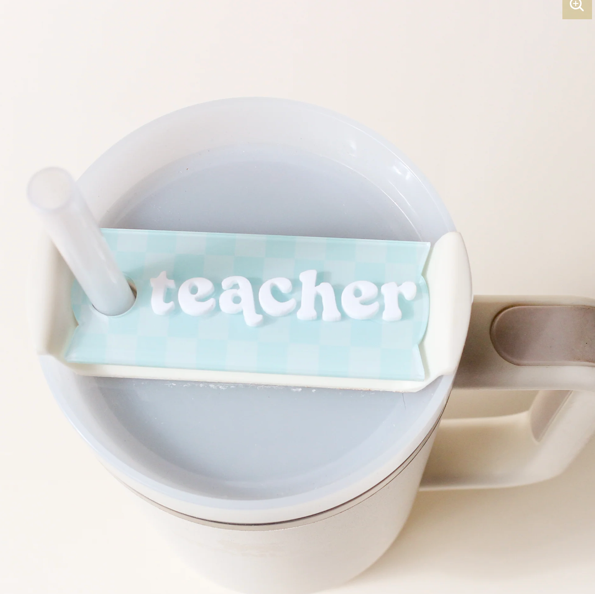 Teacher Tumbler Lid Tag