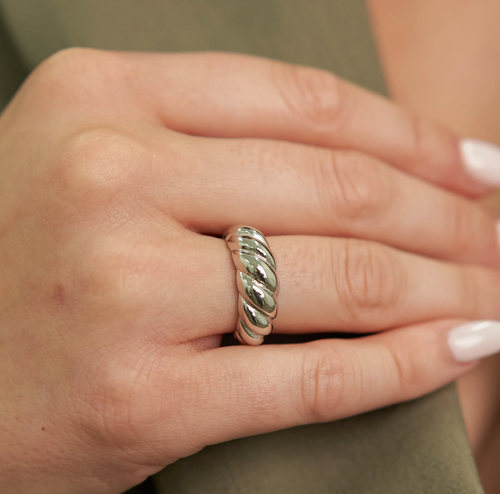 Silver Braided Ring