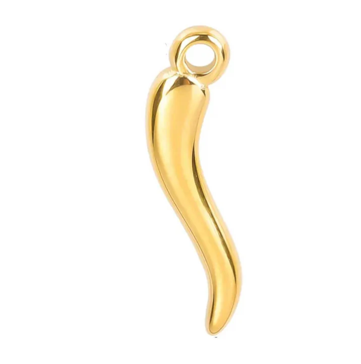 Gold Spicy Pepper Charm