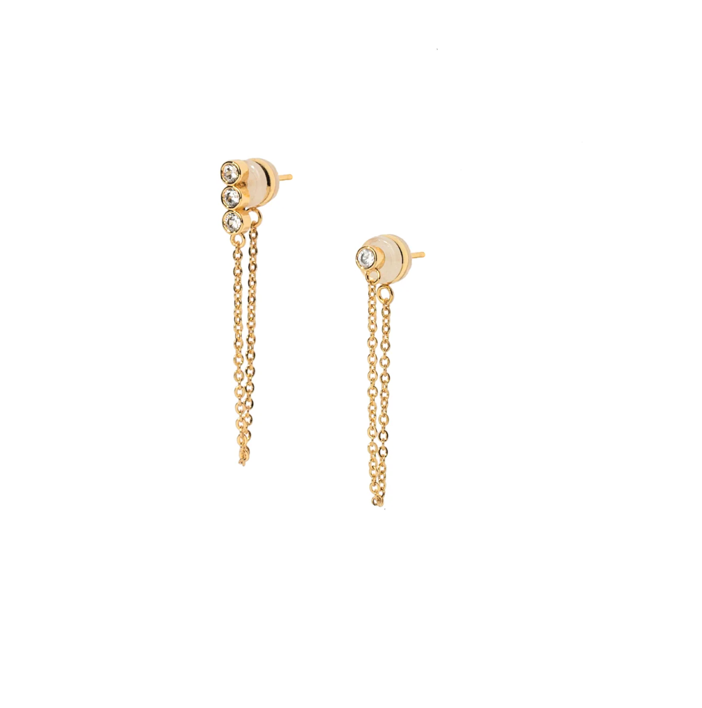 Chain Crystal Earring