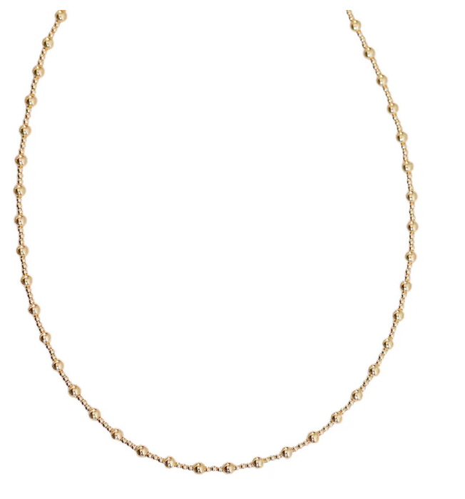 "ANGELINA" 14K Gold Filled Ball Beaded Choker/Necklace