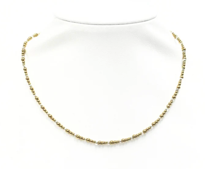 "JOLIE" 14K Gold Filled and FWP ball beaded Choker