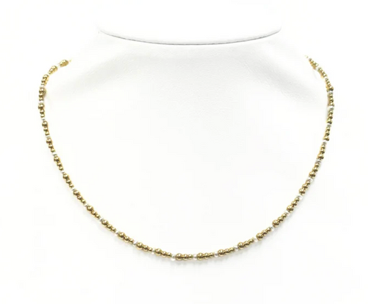 "JOLIE" 14K Gold Filled and FWP ball beaded Choker