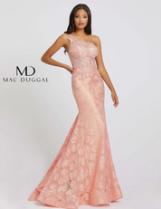 Mac Duggal 48910 One Shoulder Lace Dress