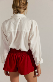 Paradise Found Suede Skort Rhythmic Red FP