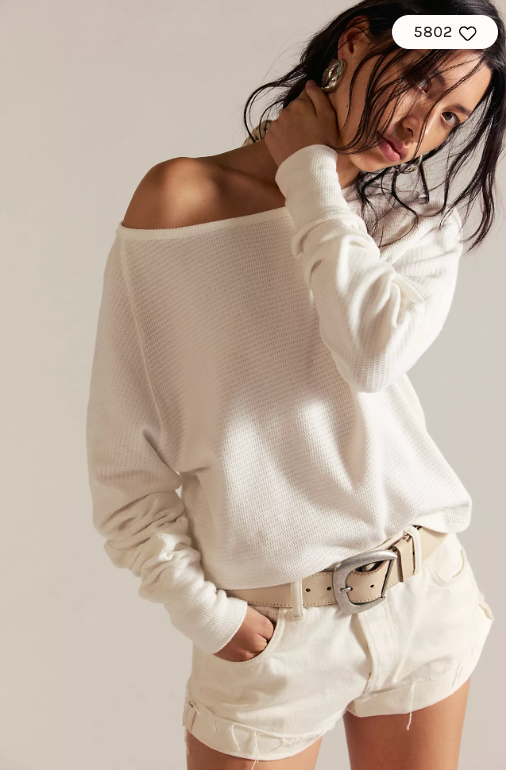 We The Free Jess Long Sleeve Clean Ivory