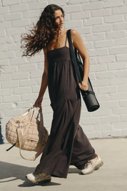 Hot Shot Strappy Onesie in Black