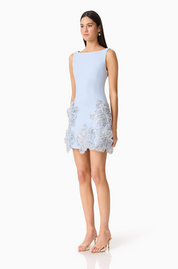 Skye Embellished Dress in Blue by Elliatt
