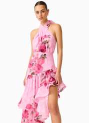 Eleanora High Low Maxi Pink Multi By Elliatt
