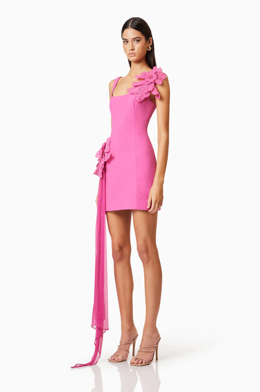 Janelle Party Mini Dress In Pink by Elliatt