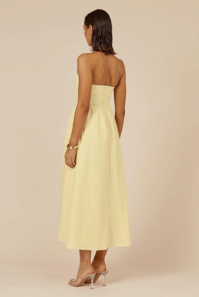 Locklea Midi Dress Lemon