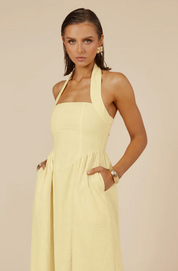 Locklea Midi Dress Lemon
