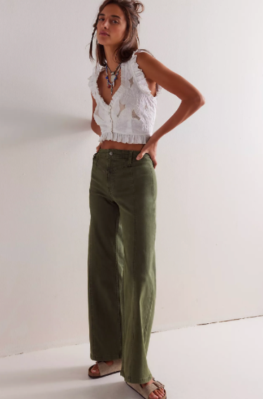 We The Free Libre Wide-Leg Jean Thyme