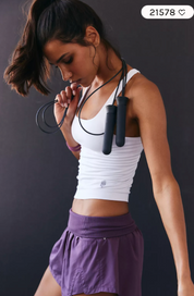 Go To Smooth Square Neck Cami White