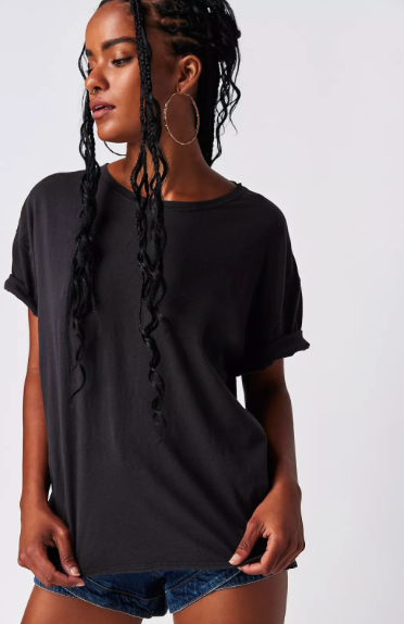We the Free Nina Tee Black