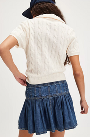 We The Free Roselle Denim Mini Skirt