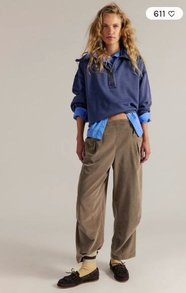 We The Free Nice Choice Cord Jeans in Fossil Dune